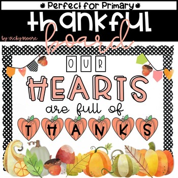 Preview of Thanksgiving thankful Bulletin Board | Fall Bulletin Board | Thankful writing