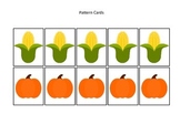 Thanksgiving themed Pattern Cards #4 preschool printable a