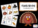 Thanksgiving vocabulary cards