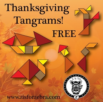Preview of Tangrams - Thanksgiving