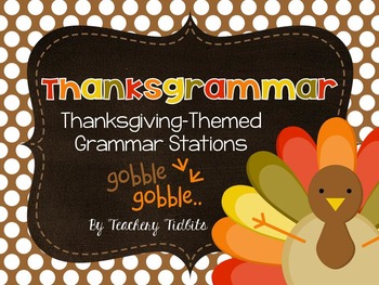 Preview of Thanksgrammar: Thanksgiving-Themed Grammar Stations