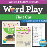 That Cat - At Word Family Poem of the Week - Short Vowel F