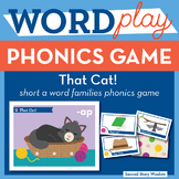 That Cat! Short A Word Families Phonics Game - Words Their