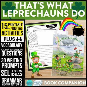 Preview of THAT'S WHAT LEPRECHAUNS DO Activities Book Companion St. Patricks Day Read Aloud