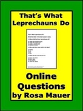 That's What Leprechauns Do Book Reading Questions Google Forms Quiz
