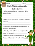 That's What Leprechauns Do By Eve Bunting St Patricks Day Activities