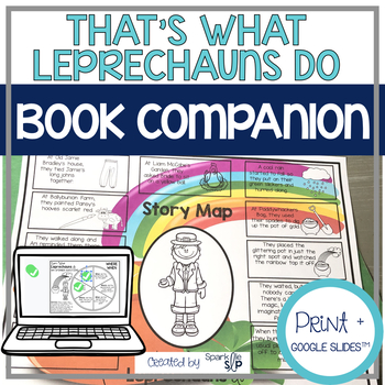 Preview of That's What Leprechauns Do Book Companion for Speech Therapy Printable + Digital