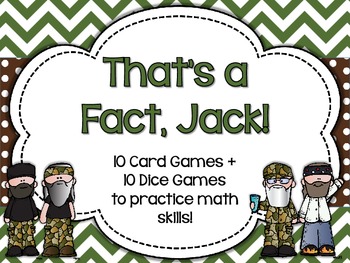 Preview of That's a Fact, Jack! Duck Dynasty Math Skills Practice {Common Core Aligned}