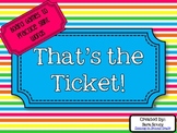 That's the Ticket! {Sight Word Board Games}