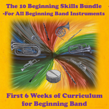 Preview of The 10 Beginning Skills Book Bundle– All Beginning Band Instruments