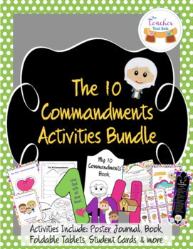 Preview of The 10 Commandments Activities Bundle