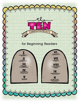 Preview of The 10 Commandments For Beginning Readers