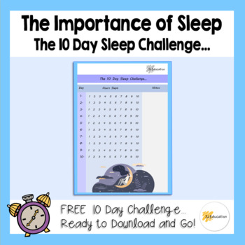 health sleep worksheet teaching resources teachers pay teachers