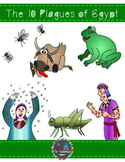 The 10 Plagues of Egypt Clipart in Color and Black & White