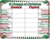 The 12 Changes of Christmas - Chemical and Physical Changes