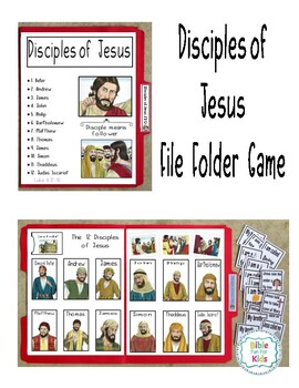 Preview of The 12 Disciples of Jesus File Folder
