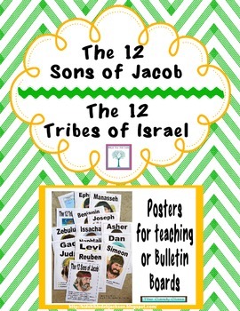 The 12 Sons of Jacob and the 12 Tribes Posters Freebie by Bible Fun For ...