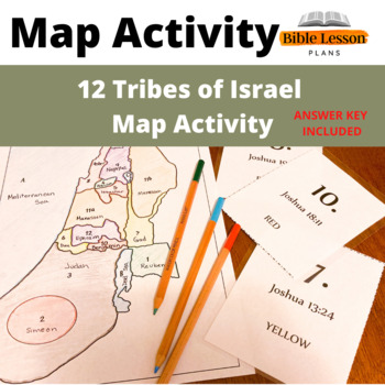 Preview of The 12 Tribes of Israel Map Activity