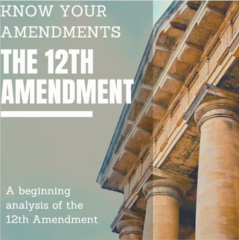 12th Amendment Word Search (Twelfth Amendment) by Northeast Education