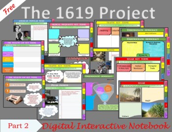 Preview of The 1619 Project Digital Interactive Notebook Part 2