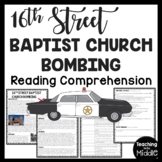 The 16th Street Church Bombing Reading Comprehension Works