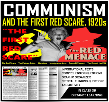 Preview of The 1920s: The Red Scare, Palmer Raids, Nativism, Quotas, Sacco & Vanzetti & KKK