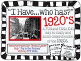 The 1920s "I Have...Who Has?" Review Game