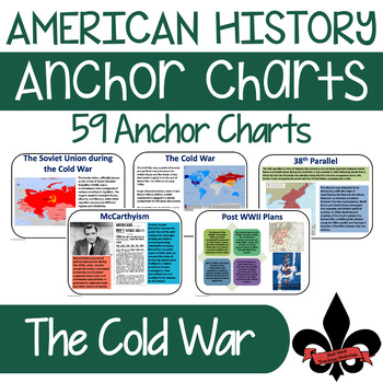 Preview of The 1950's and Cold War: American History Anchor Charts