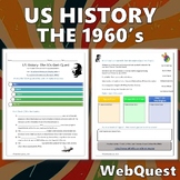 The 1960s Webquest - US History Editable Digital Activity