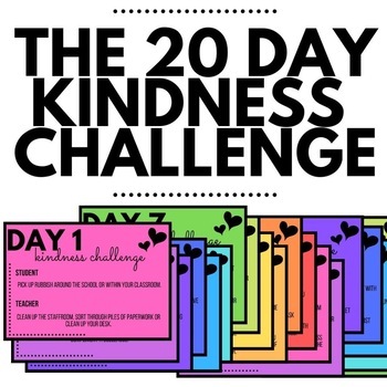 Preview of The 20 Day Kindness Challenge