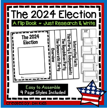 Preview of The 2024 Election, US Presidential Election Flip Book, US Politics Writing, USA