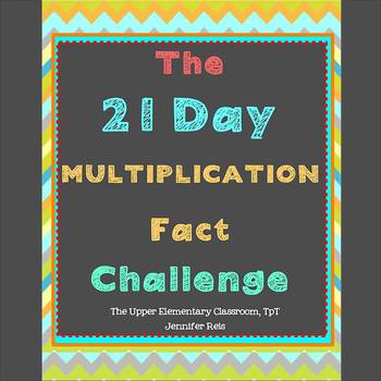 Preview of The 21 Day Multiplication Fact Challenge