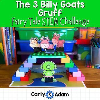 Preview of The 3 Billy Goats Gruff Fairy Tale STEM Activity
