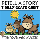 Retelling the Story 3 Billy Goats Gruff Storyboard & Chara