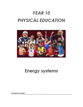 Preview of The 3 Energy Systems unit/student activity booklet