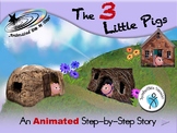 The 3 Little Pigs - Animated Step-by-Step Story - SymbolStix