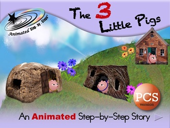 The 3 Little Pigs - Animated Step-by-Step Story - PCS by Bloom | TPT