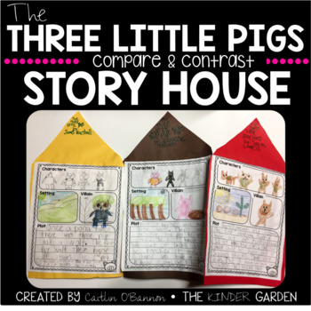 Preview of The 3 Little Pigs Compare and Contrast Story House