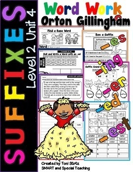 Preview of The 3 Sounds of ed and  Suffixes Orton Gillingham Phonics (RTI)