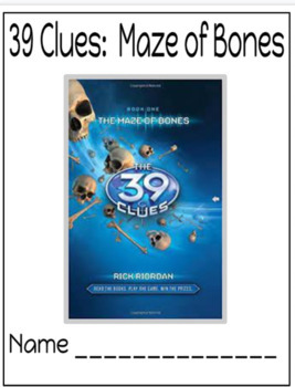 Preview of The 39 Clues:  Maze of Bones Comprehension Book Packet