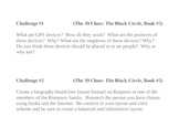 "The 39 Clues: The Black Circle" (bk 5), Project Challenges
