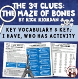 The 39 Clues The Maze of Bones Vocabulary Activity