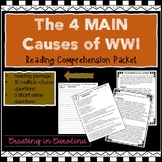 The 4 MAIN Causes of WWI Reading Comprehension Packet