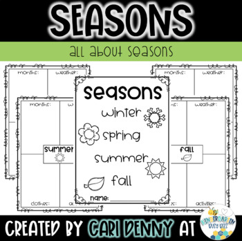 Preview of The 4 Seasons Student Booklet