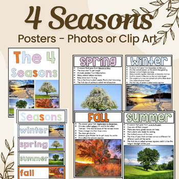 4 seasons of the year clip art