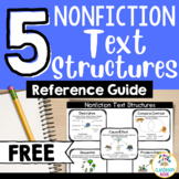 FREEBIE: The 5 Nonfiction Text Structures - A Student Guide