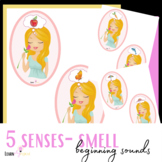The 5 senses, smell, identify beginning sounds for prescho