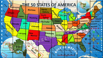 Preview of The 50 States of America Puzzle Bundle