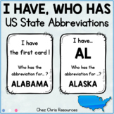 The 50 US States and their Abbreviations I Have Who Has Game