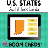 The 50 United States - U.S. Geography BOOM Cards Review Activity